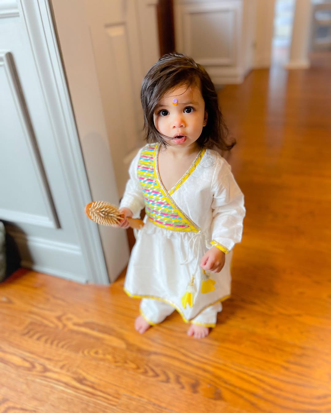 Angrakha style tunic set