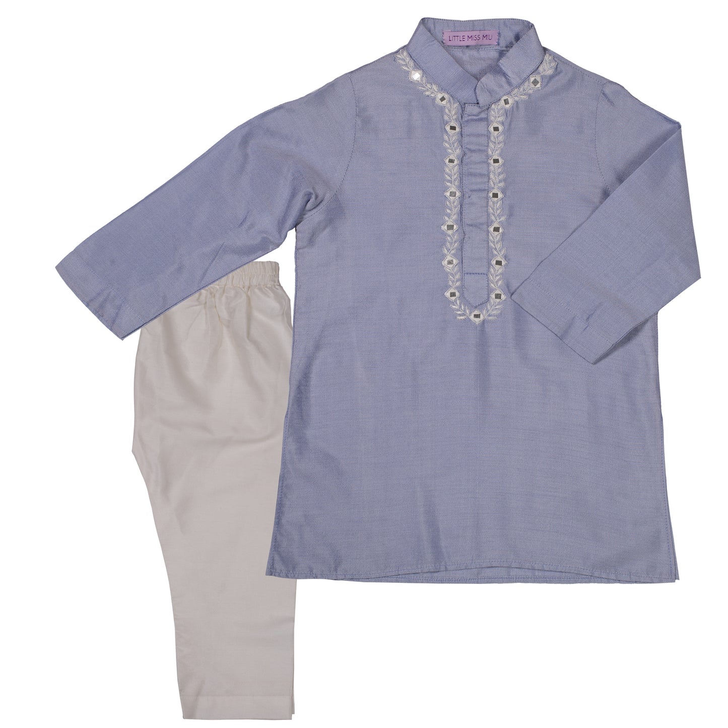 Beauteous lavender kurta & pants set