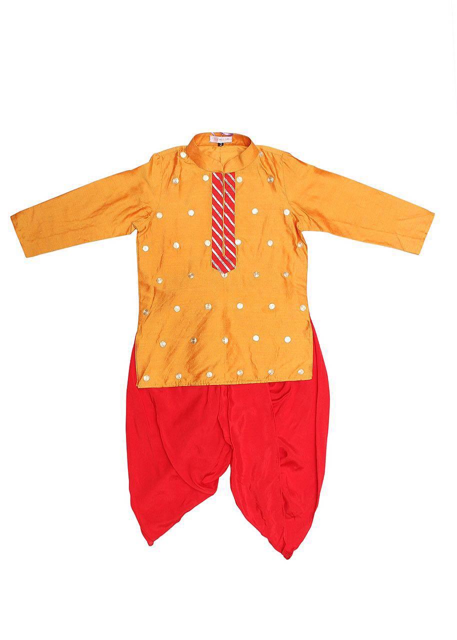 Light orange kurta set