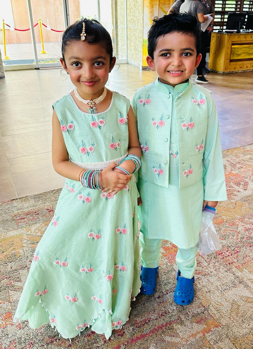 Stunning mint brother - sister matching set