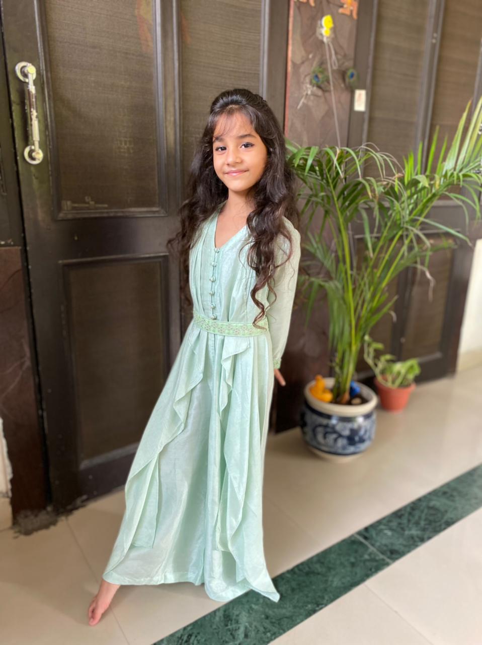 Stylish aqua jumpsuit