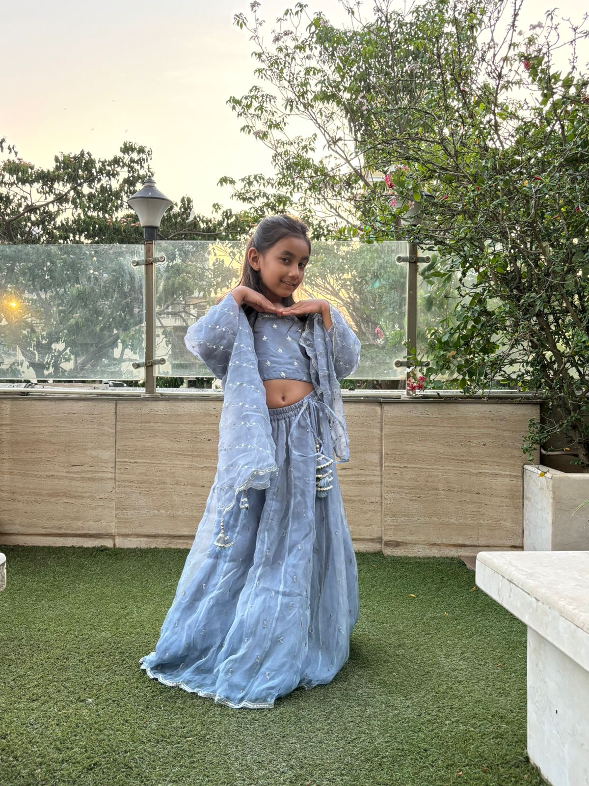 Elsa georgette lehenga set