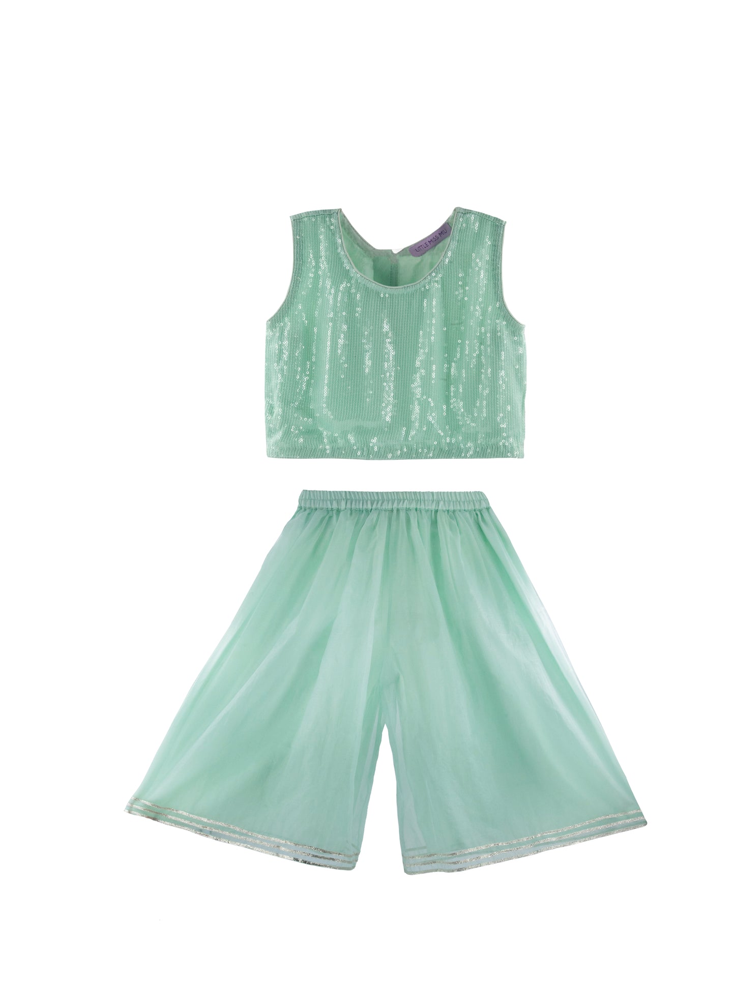 Mermaid blue palazzo set