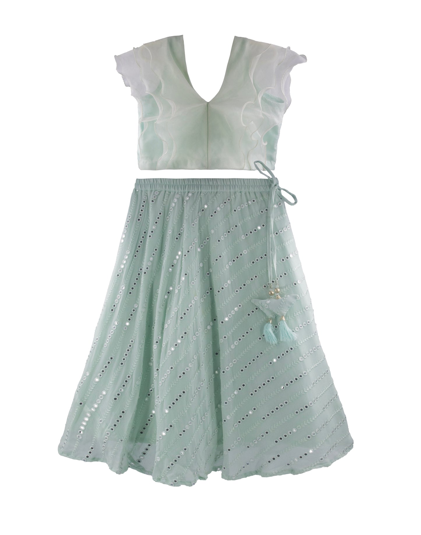 Elsa mirror lehenga set