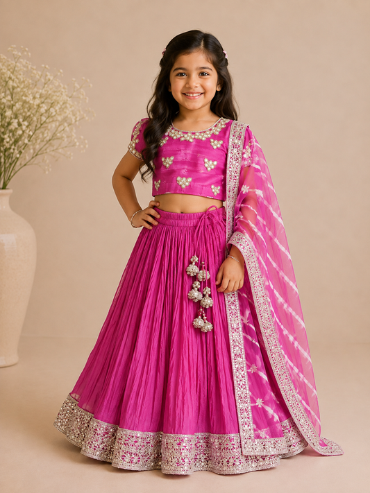 Rani pink lehenga set