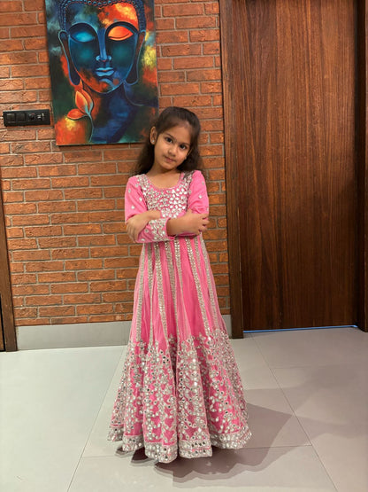 Smashing pink mirror gown
