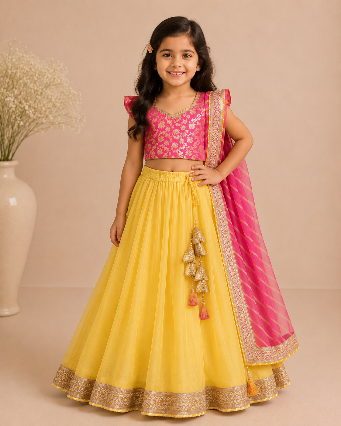 Sunshine yellow lehenga set