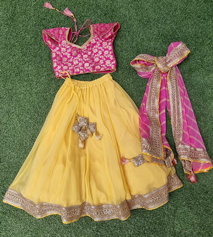 Sunshine yellow lehenga set