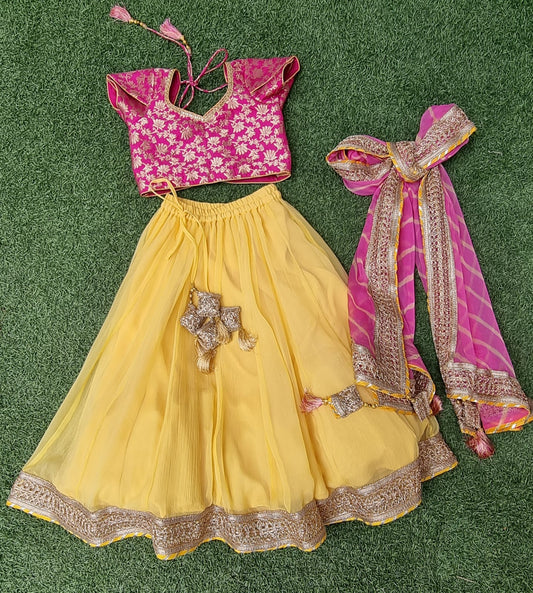 Sunshine yellow lehenga set