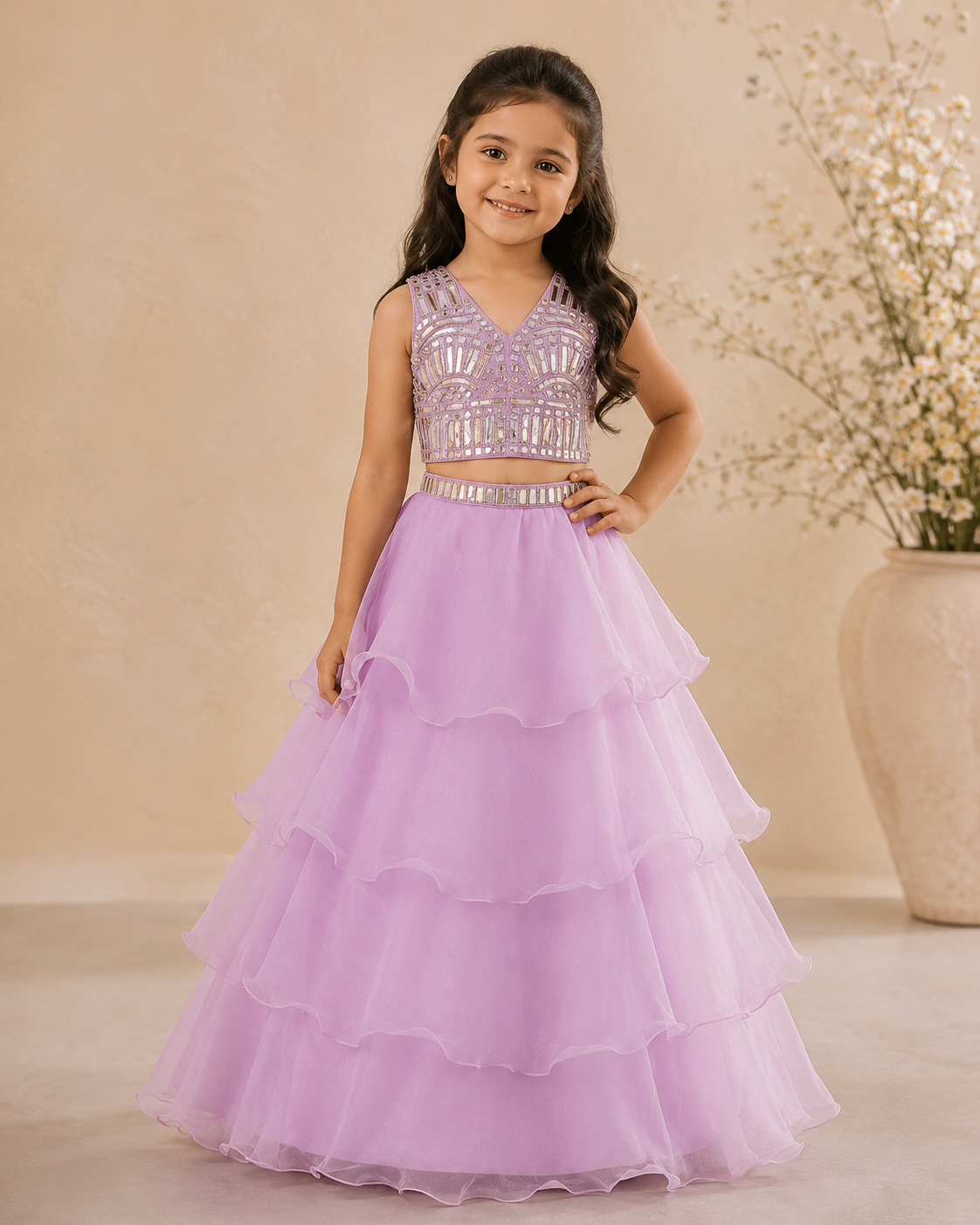Lotus pink  Minor work lehenga set