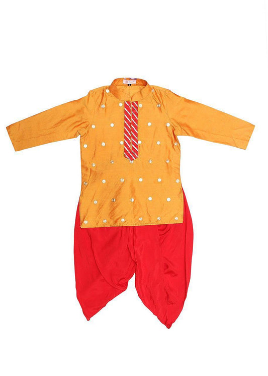 Light orange kurta set