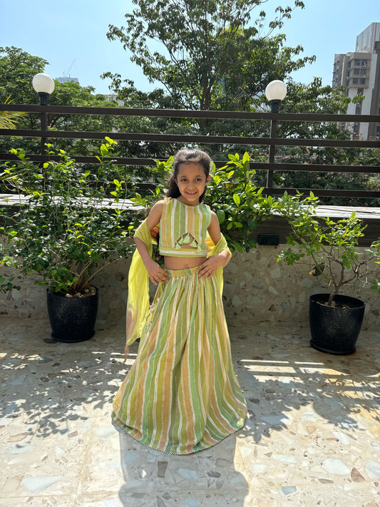 Hues of green lehenga set