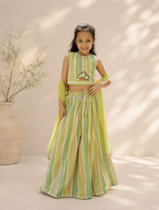Hues of green lehenga set